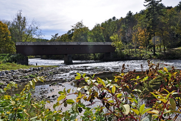 The West Cornwall Covered Bridge and The Housatonic River